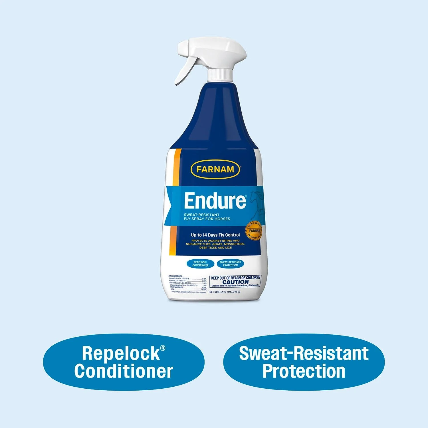 Farnam Endure Sweat-Resistant Fly Control Spray for Horses - Image 6