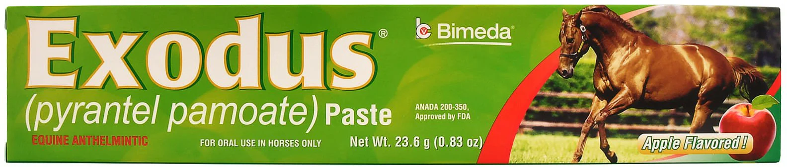 Exodus Pyrantel Pamoate Horse Dewormer Paste