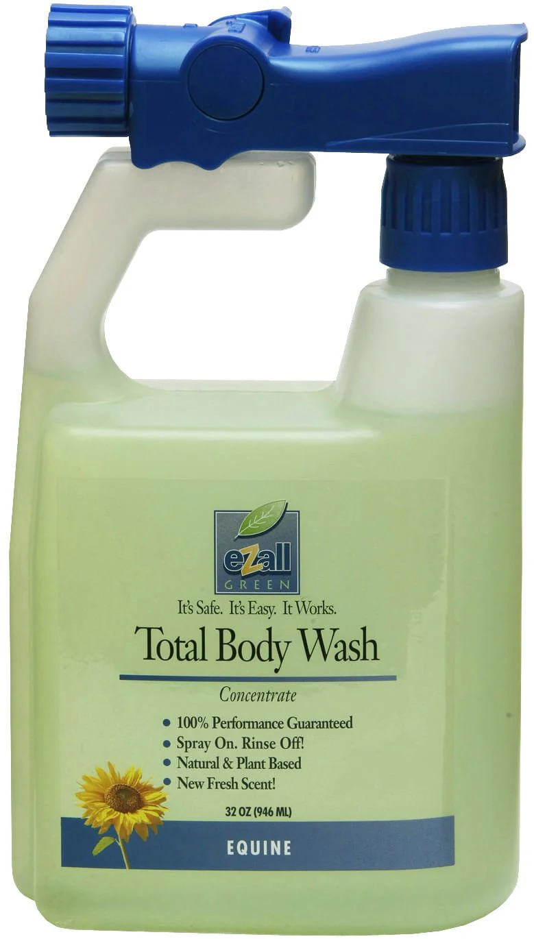 eZall Original Formula Total Body Wash & Shampoo for Equine & Livestock - Concentrate, Unscented