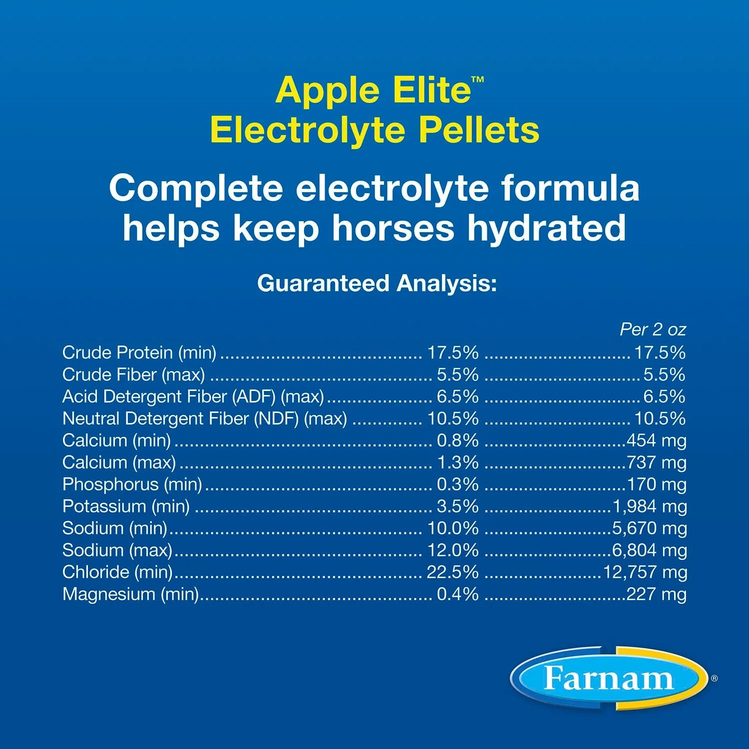 Farnam Apple Elite Electrolyte Pellets for Horses, 7.5 lbs, 40 Day Supply - Image 8