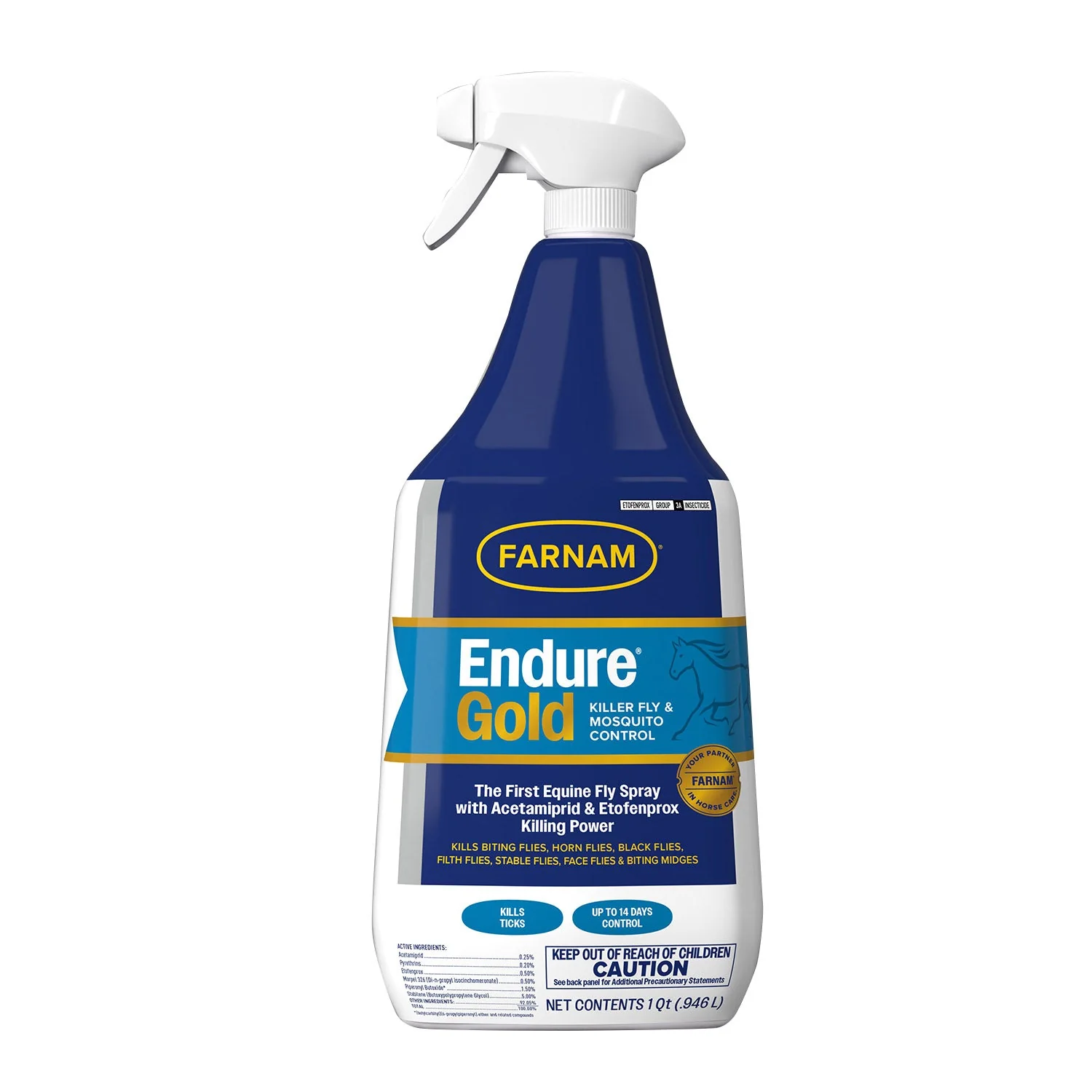 Farnam Endure Gold Killer Fly & Mosquito Spray for Horses