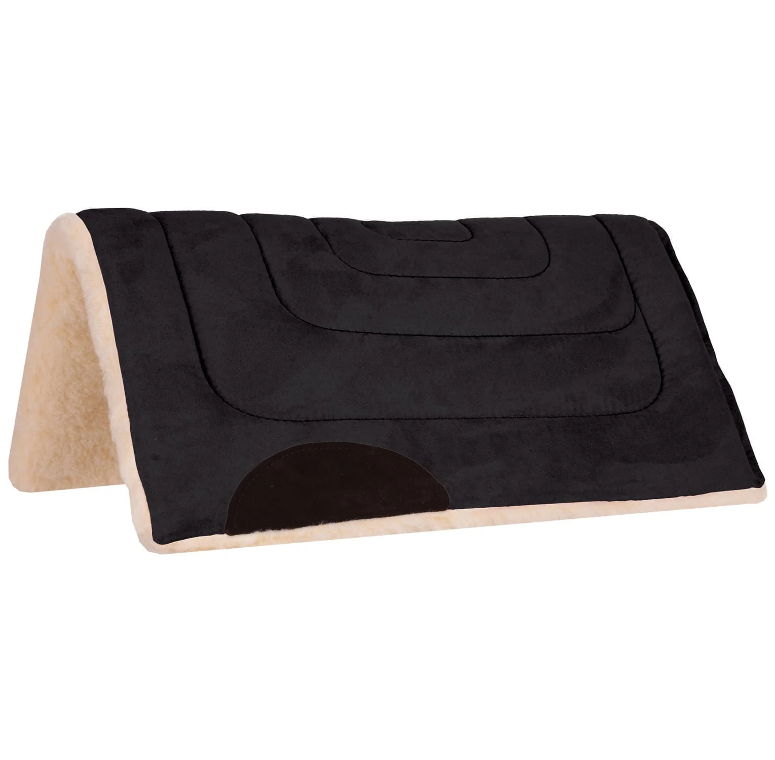 Mustang Faux Suede Pony Saddle Pad, 24" x 24" - Image 2