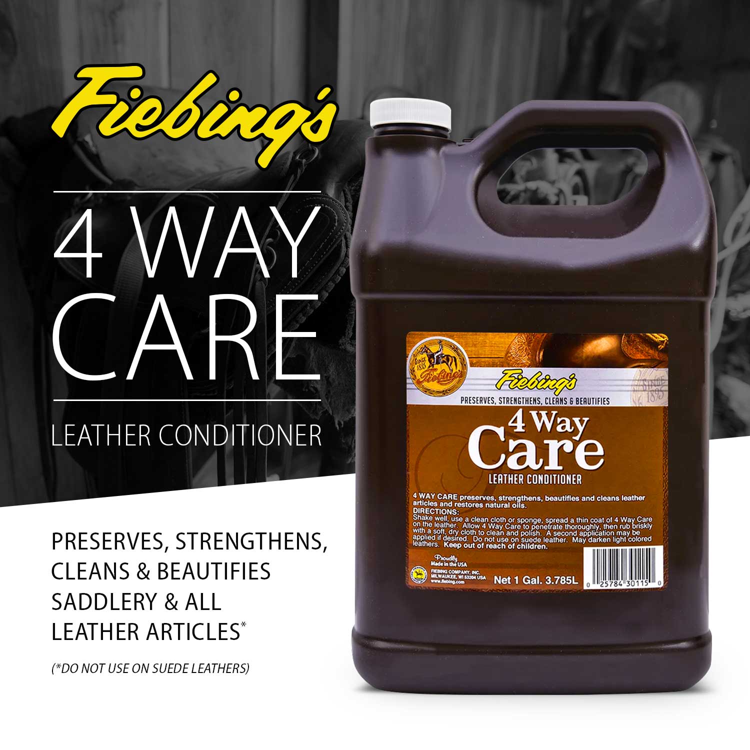 Fiebing's 4-Way Care Leather Conditioner - Preserves, Strengthens, Cleans & Beatifies - Image 3
