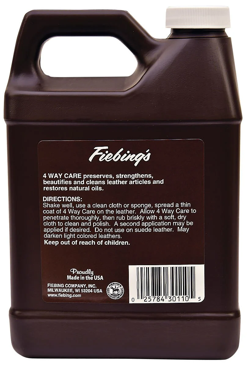 Fiebing's 4-Way Care Leather Conditioner - Preserves, Strengthens, Cleans & Beatifies - Image 4