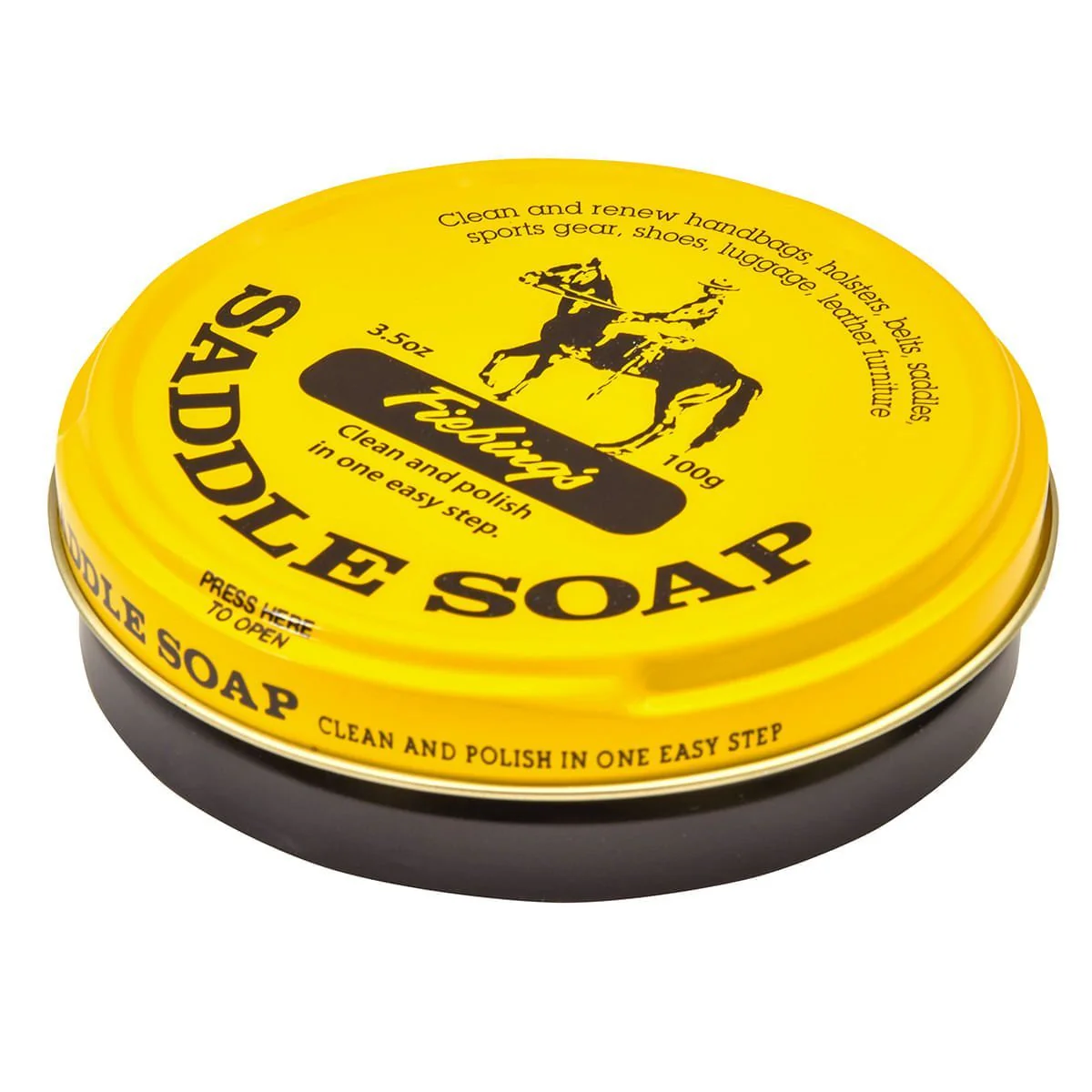 Fiebing's All-in-One Leather Saddle Soap Paste – Cleaner & Conditioner for Saddles, Boots, and Tack
