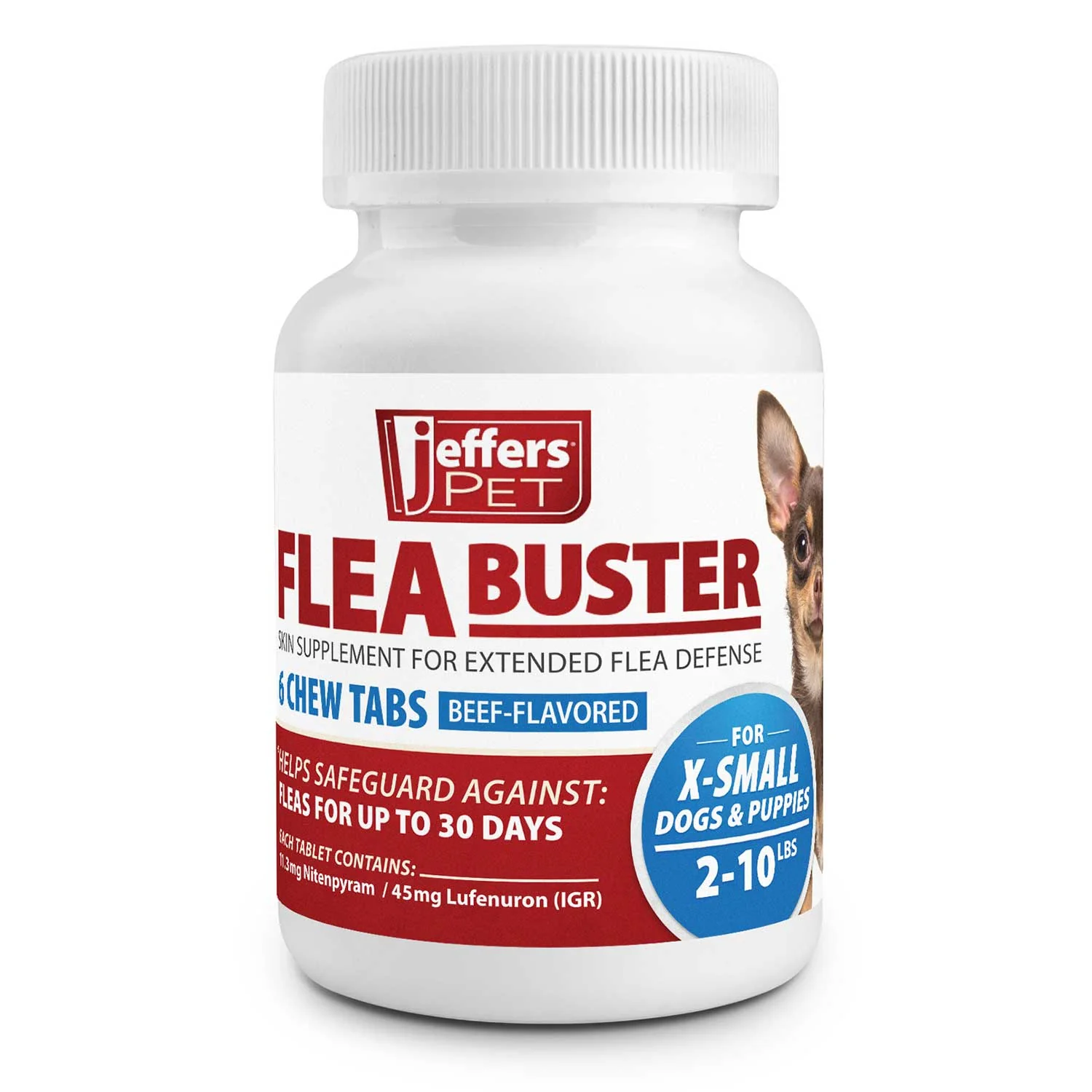 Jeffers Flea Buster Monthly Oral Flea Supplement for Dogs