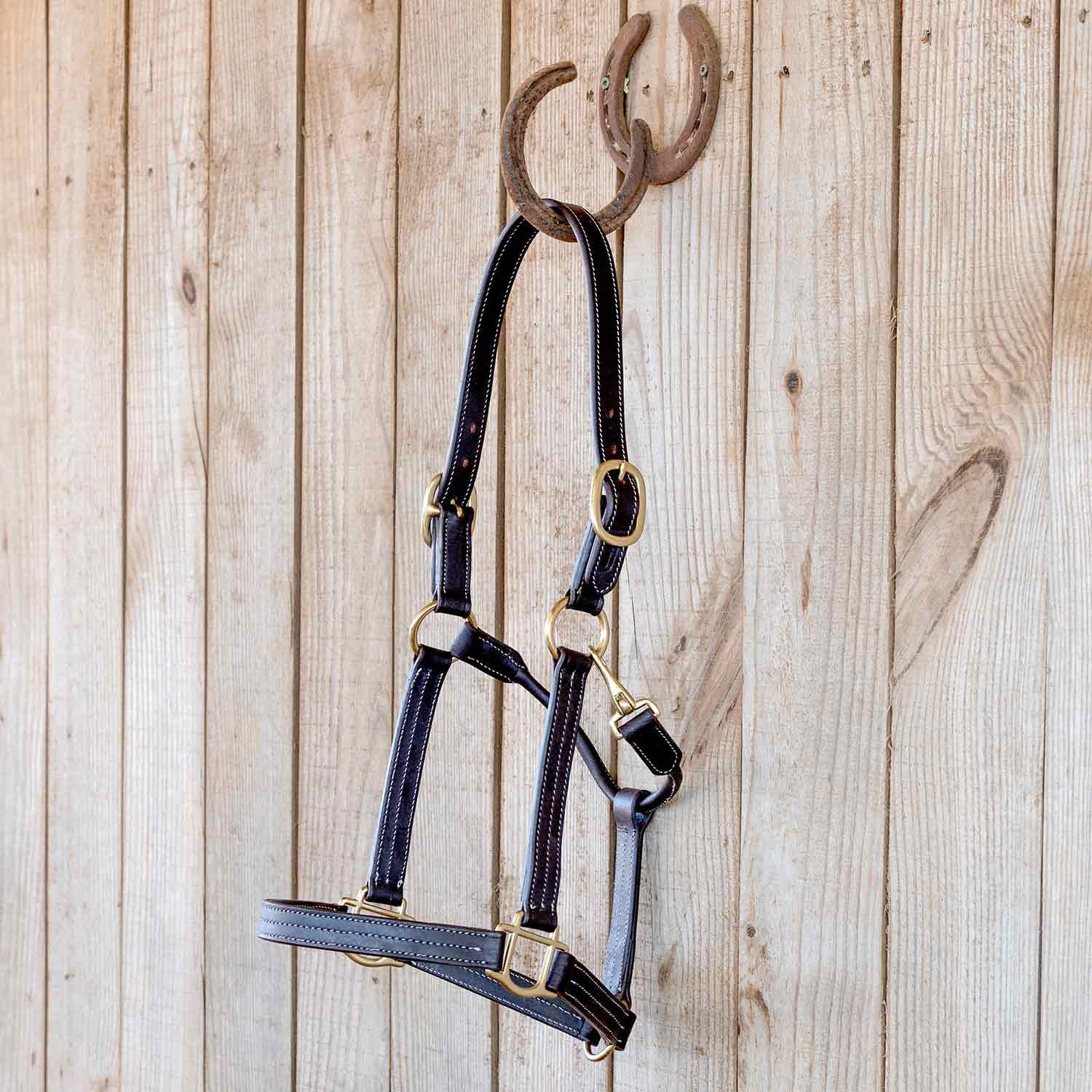 Jeffers Frankfort Triple Stitched Leather Horse Halter with Throat Snap, Adjustable, Breakaway-Ready, Premium Pre-Oiled Leather - Image 7