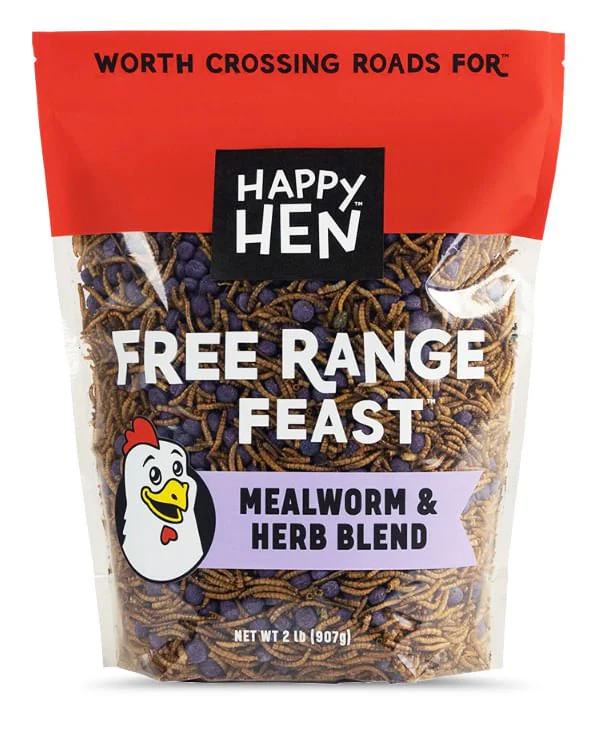 Happy Hen Free Range Feast Mealworm Blends for Chickens, 2 lb - Image 3
