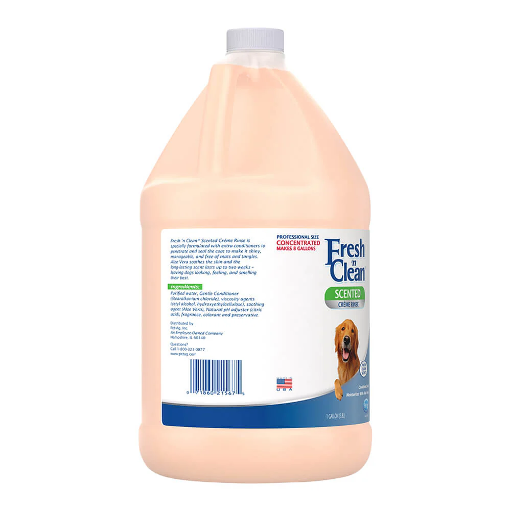 PetAg Fresh' n Clean Creme Rinse, Fresh Clean Scent, Gallon - Image 2