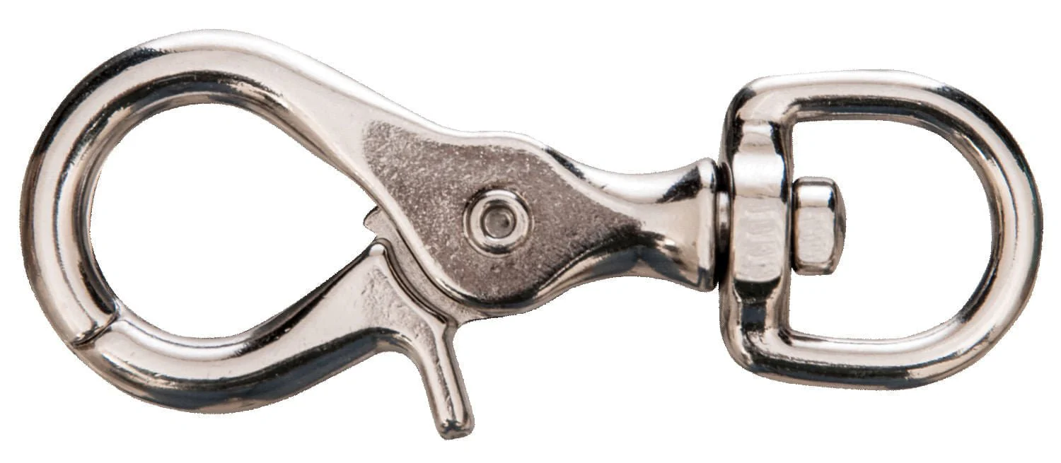 Jeffers Giant Nickel-Plated Scissor Snap, 3-3/4"