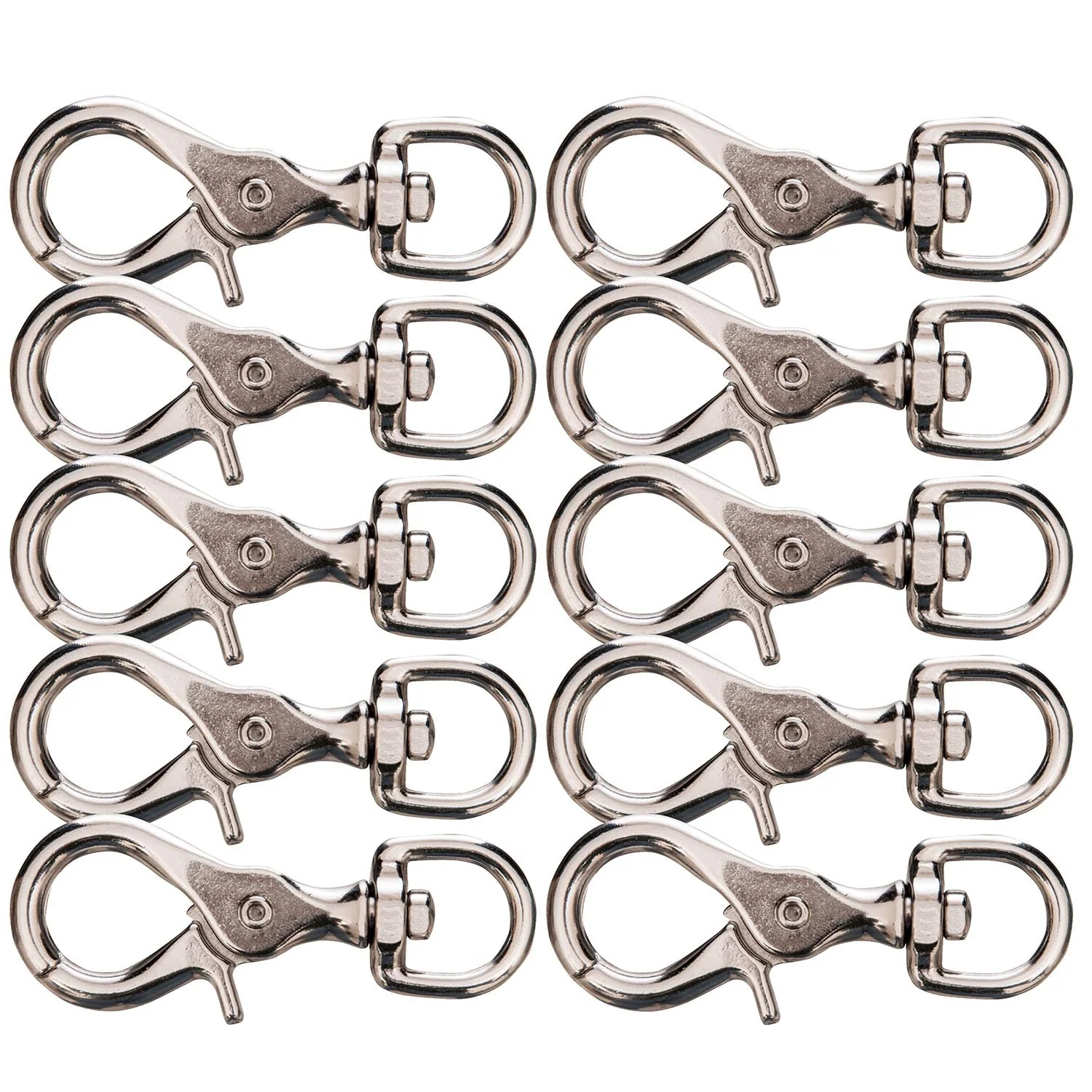 Jeffers Giant Nickel-Plated Scissor Snap, 3-3/4" - Image 5