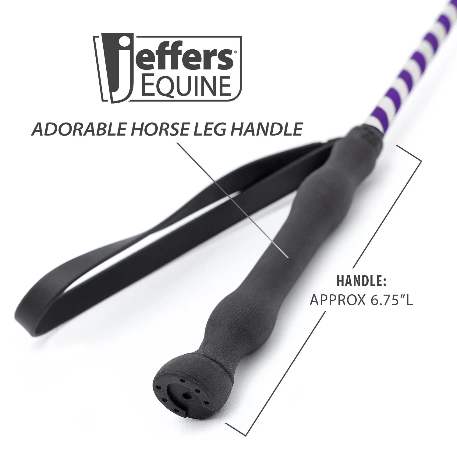Jeffers Glitter Ribbon 26 Inch Riding Crop - Image 4