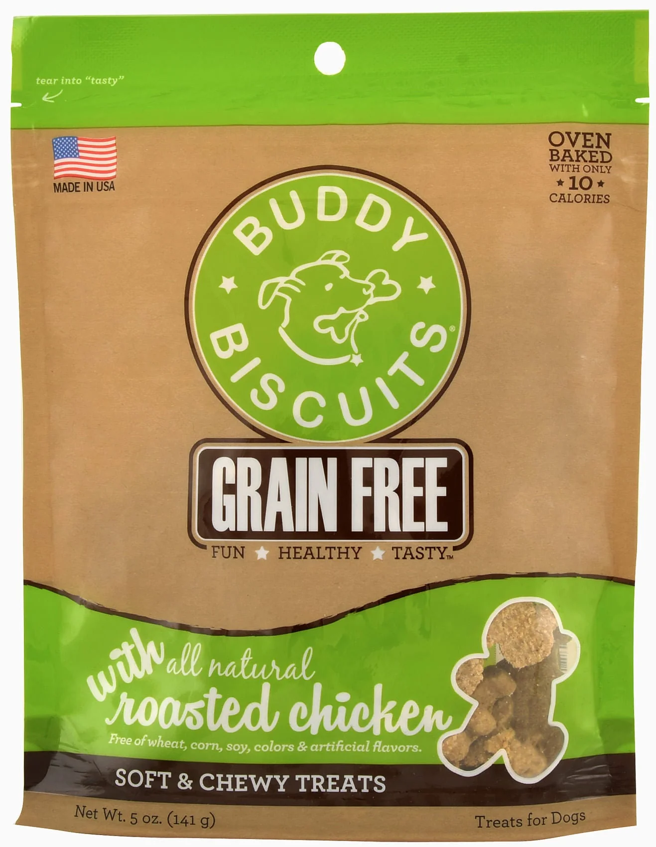Grain Free Buddy Biscuits, Soft and Chewy Treats, 5 oz - Image 3