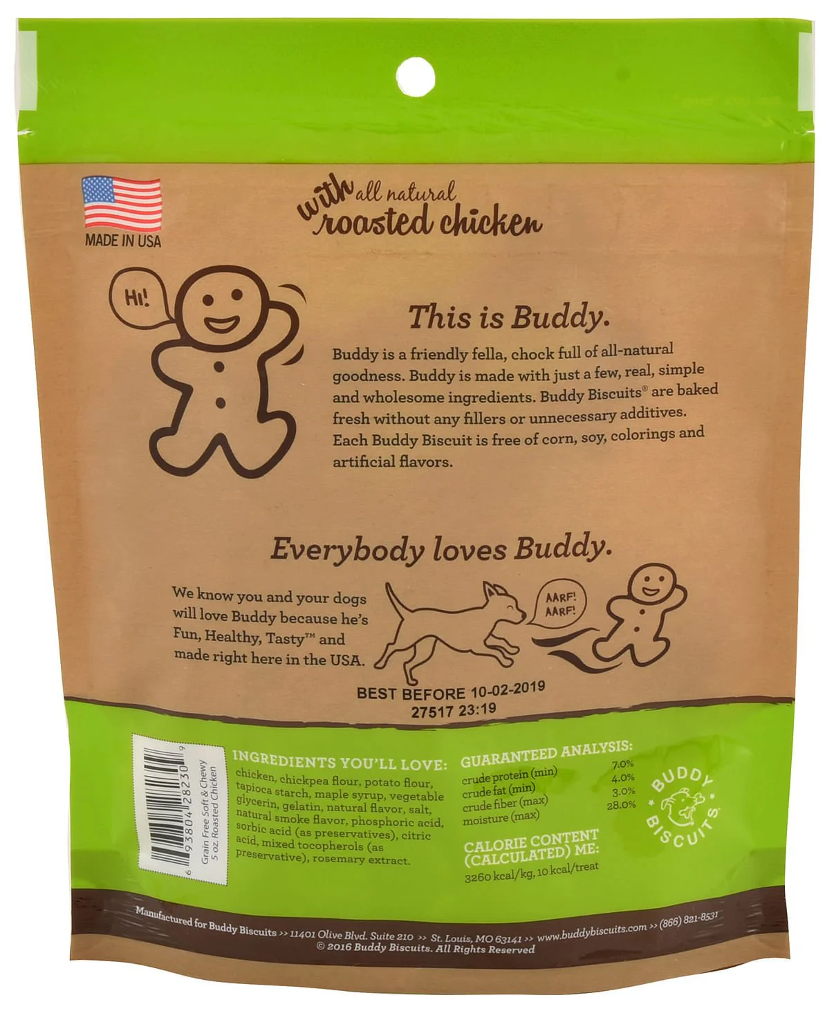 Grain Free Buddy Biscuits, Soft and Chewy Treats, 5 oz - Image 4