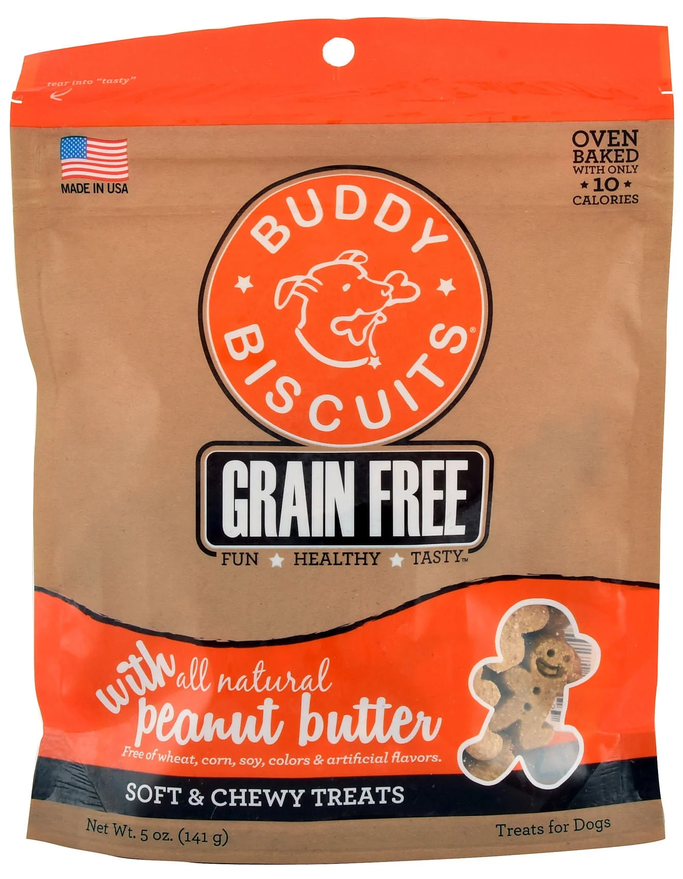 Grain Free Buddy Biscuits, Soft and Chewy Treats, 5 oz - Image 5