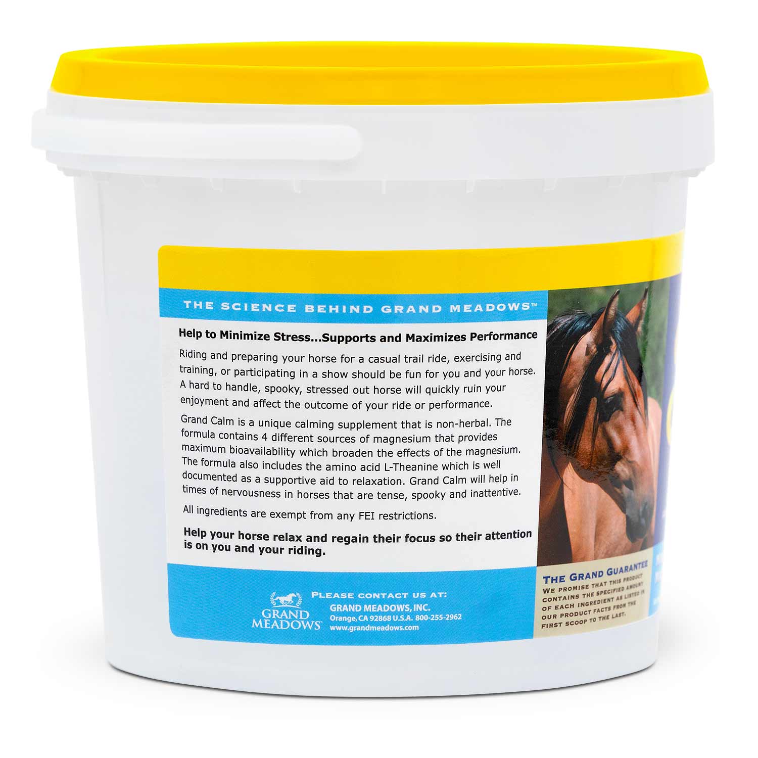 Grand Calm Pelleted Supplement for Horses - Image 2