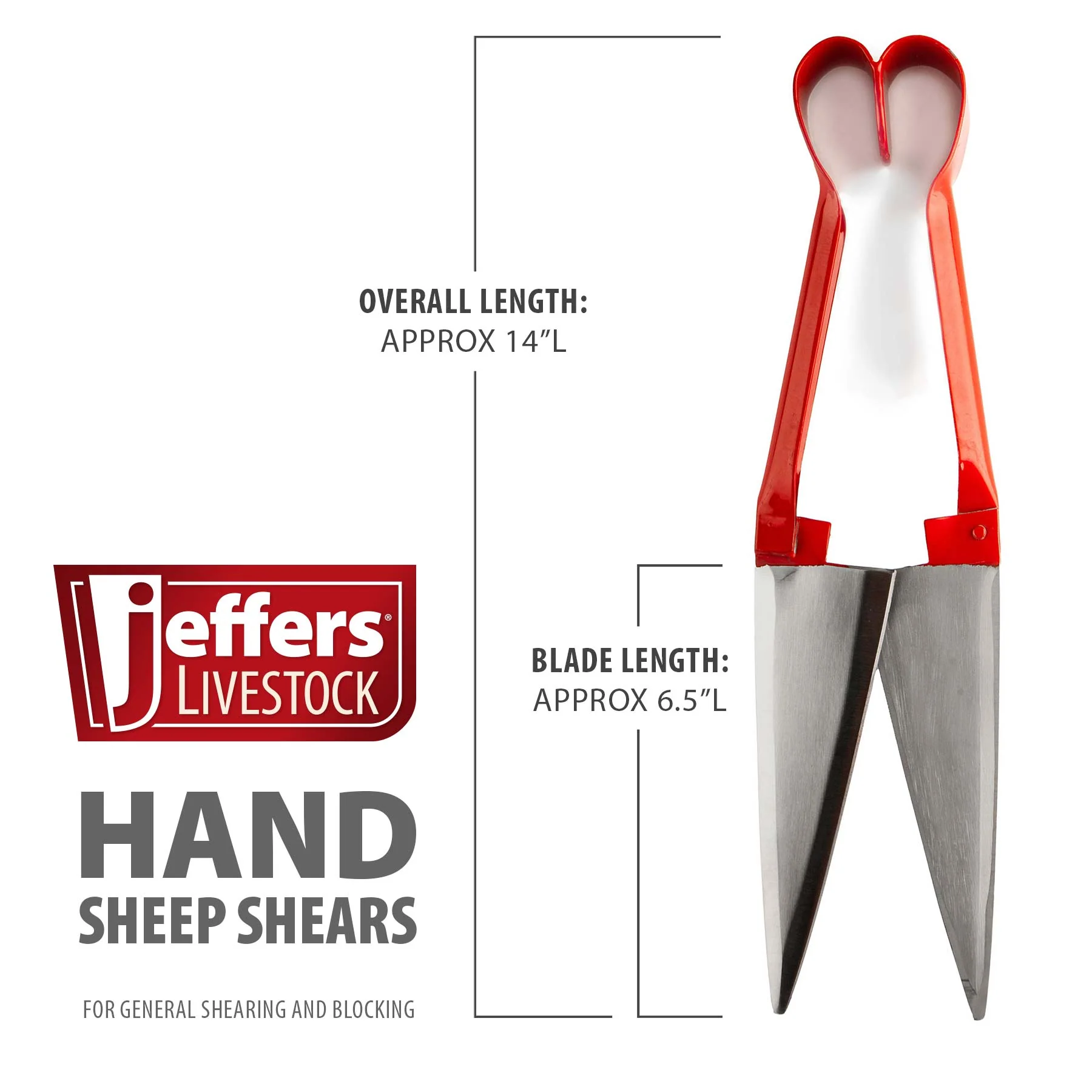 Jeffers Hand Shears for Sheep Manual Sheep Shearing Tool - Image 3