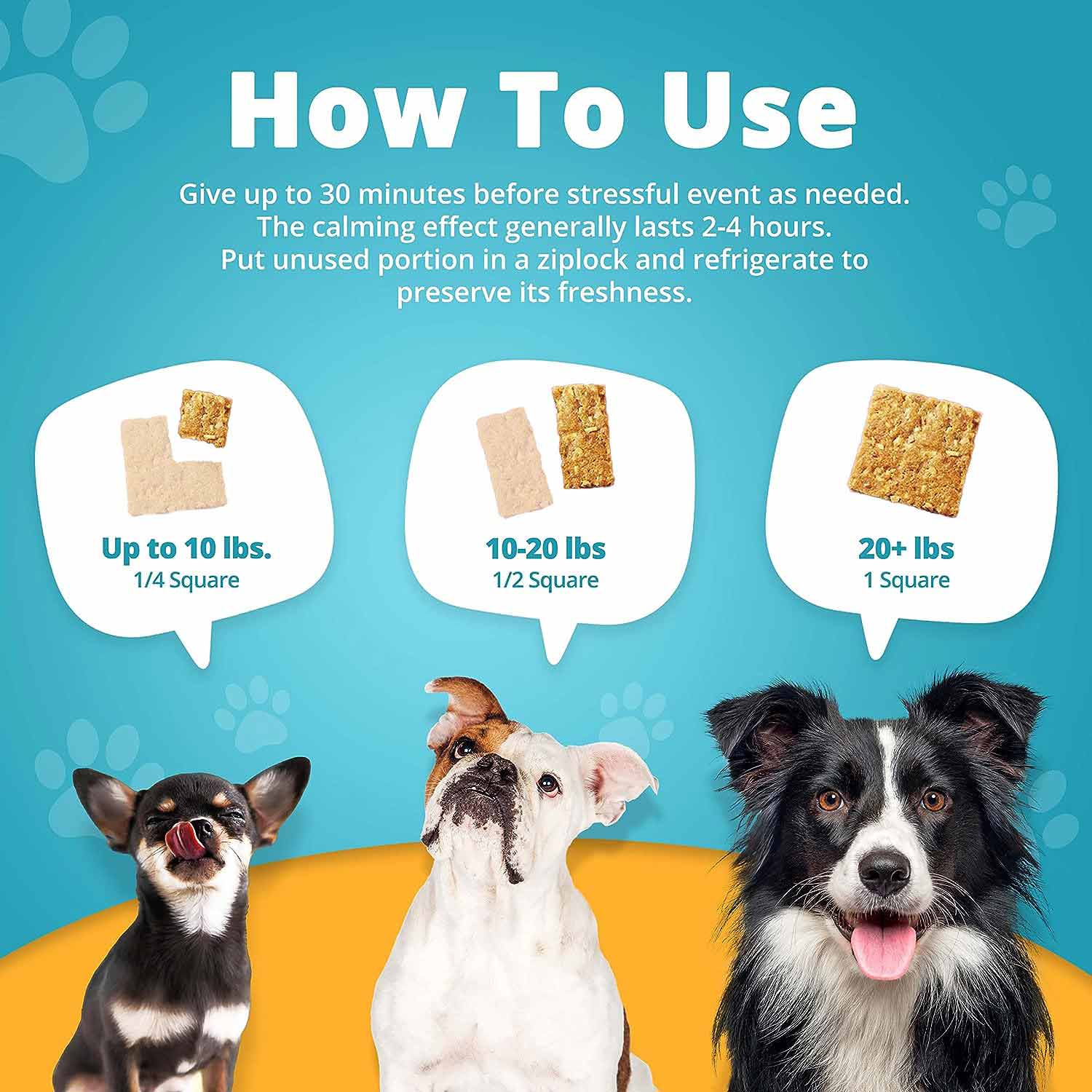 Heavenly Hounds Relaxation Squares Calming Treats for Dogs - Image 5