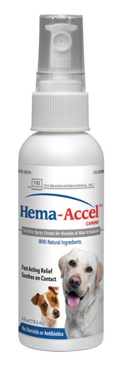 Hema-Accel Canine All Natural Wound Care Spray, 4 oz