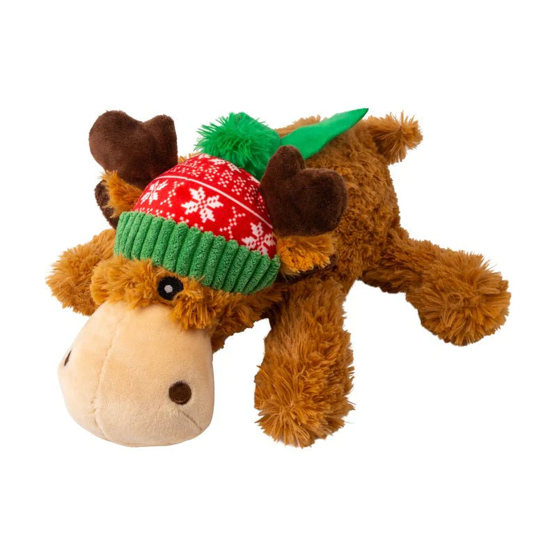 KONG Holiday Cozie™ Plush Reindeer Dog Toy with Squeaker - Image 6
