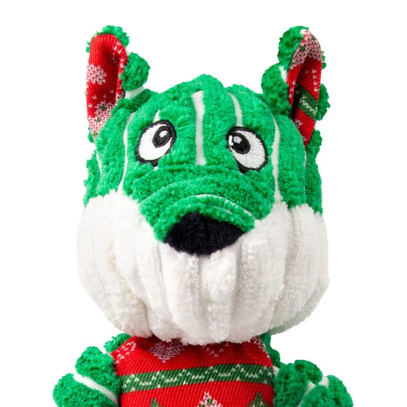 KONG Holiday Floppy Knots Fox Interactive Plush Dog Toy, Sm/Md - Image 4