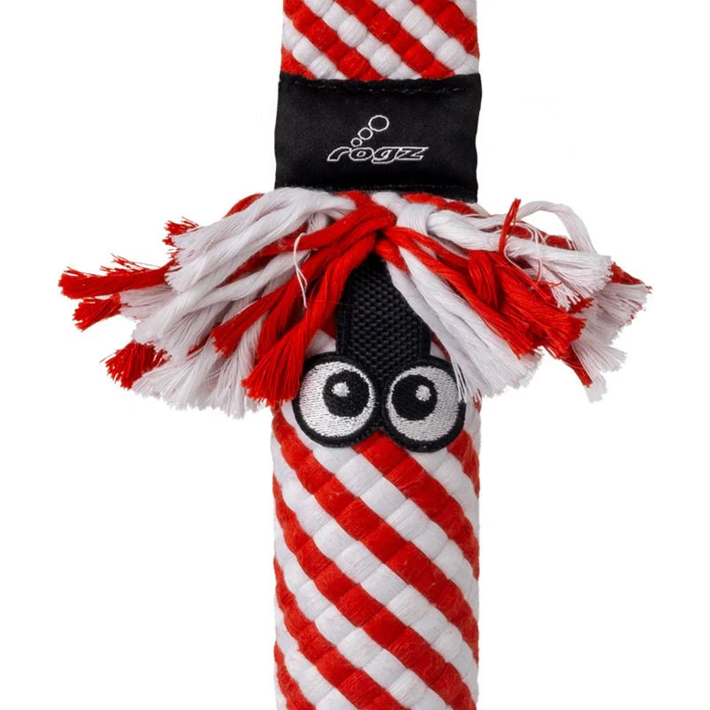 KONG Holiday Scrubz Candy Cane Dog Tug & Fetch Toy - Image 3