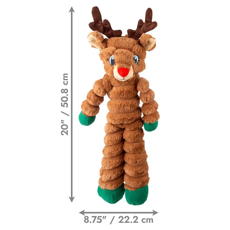KONG Holiday Shakers™ Crumples Dog Toy, Reindeer, XL - Image 4