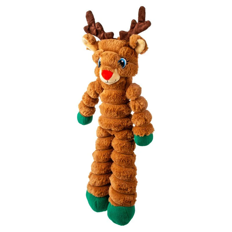 KONG Holiday Shakers™ Crumples Dog Toy, Reindeer, XL - Image 6