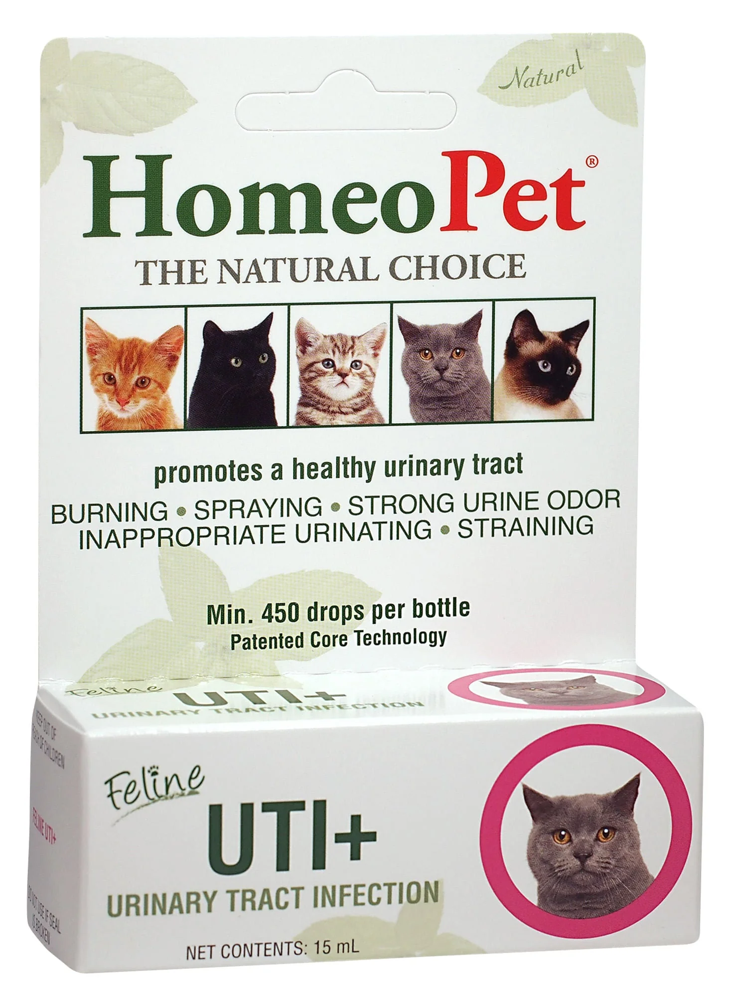 Homeopet Feline UTI+ Urinary Supplement for Cats