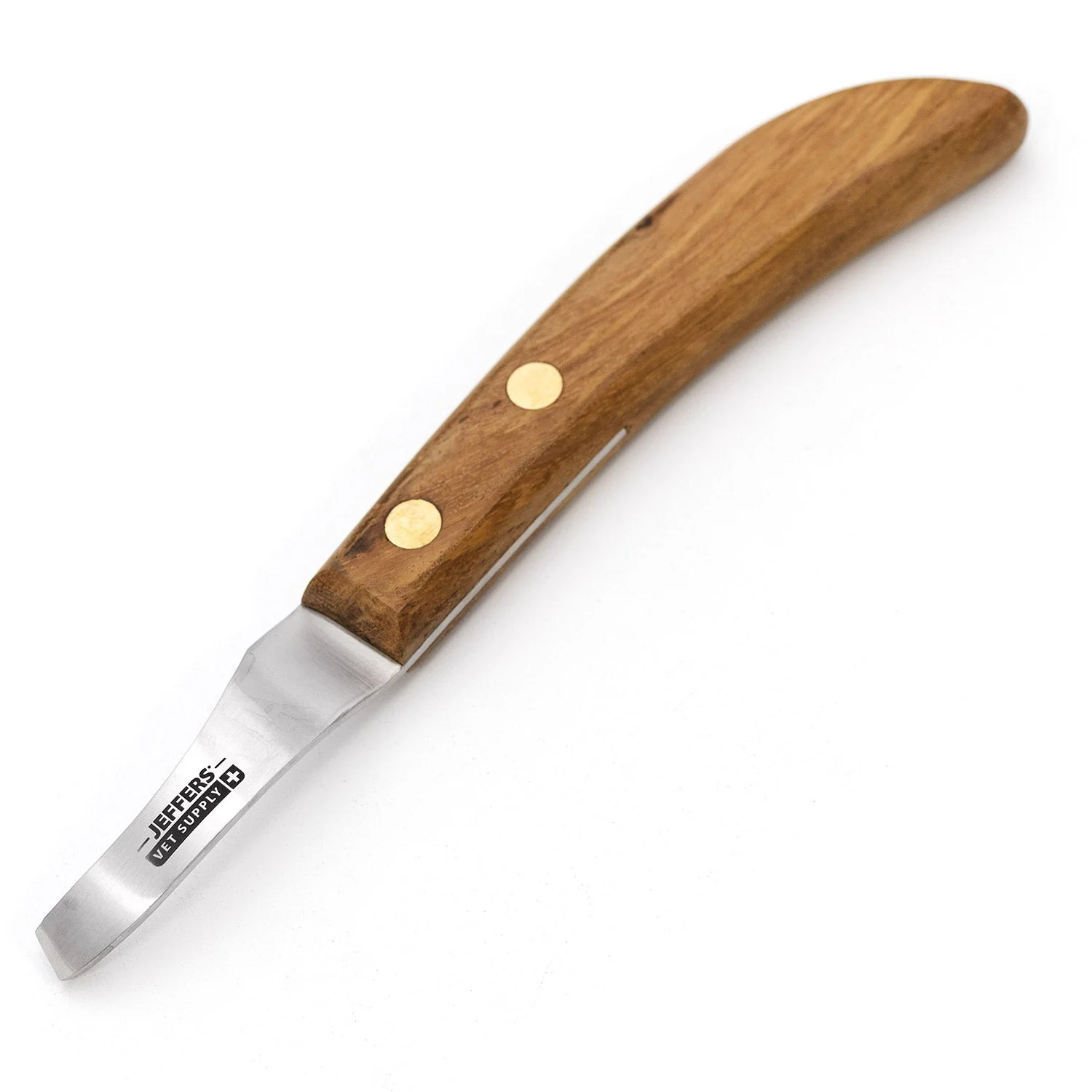 Jeffers Drop Blade Hoof Knife with Walnut Handle, Left or Right Hand Options