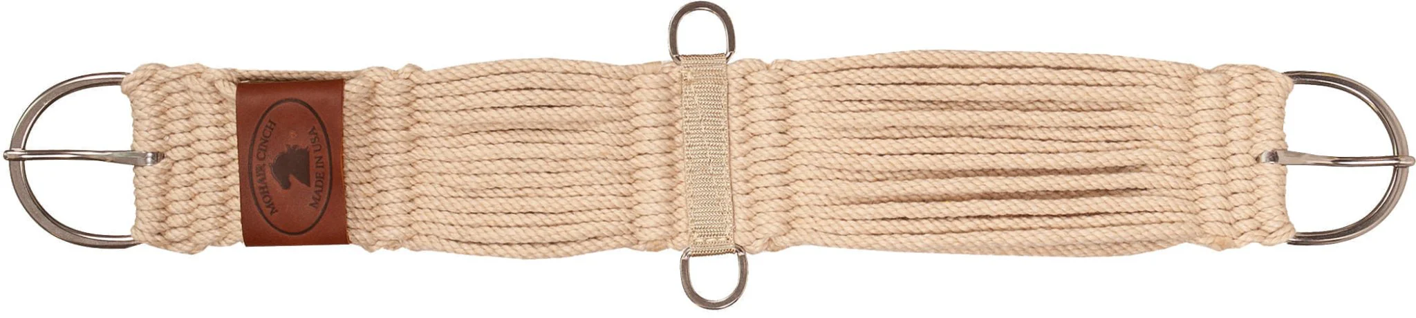 Mustang 27-Strand Mohair Horse Cinch with Stainless Steel Hardware