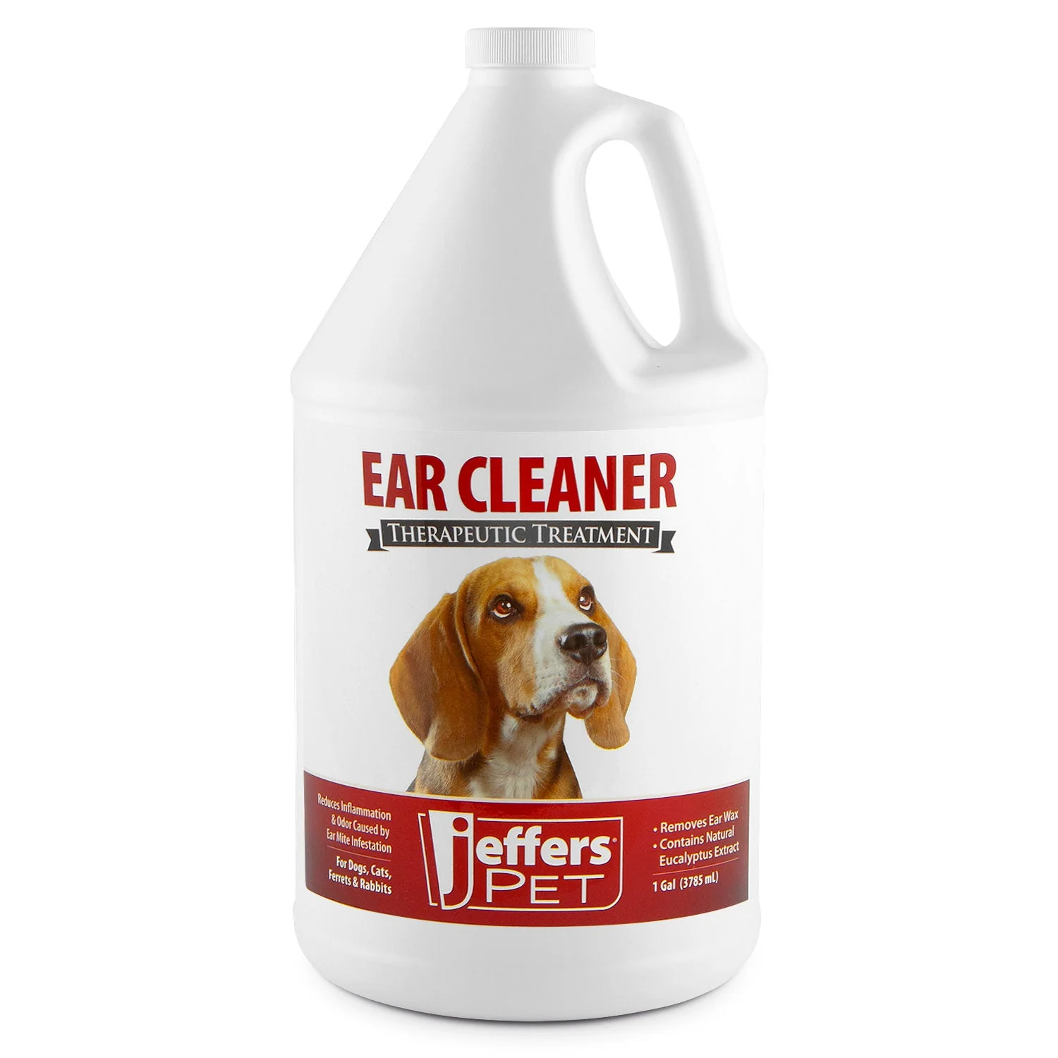 Jeffers Pet Ear Cleaner Solution for Dogs, Cats, Ferrets & Rabbits – Soothes, Cleans, and Deodorizes with Aloe Vera & Eucalyptus - Image 5