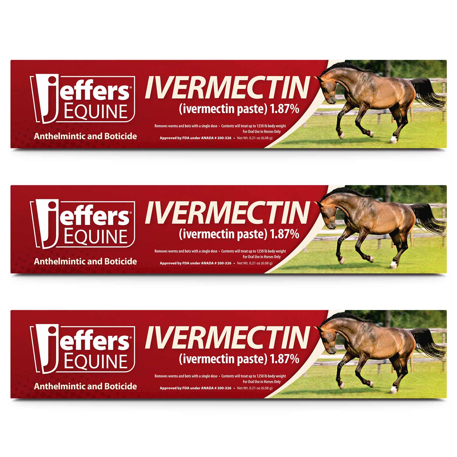 Jeffers Ivermectin Horse Dewormer Gel, Apple Flavored - Image 11