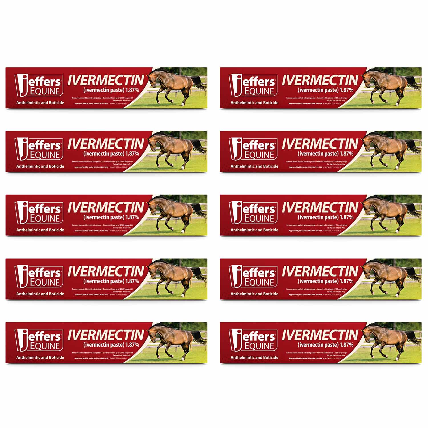 Jeffers Ivermectin Horse Dewormer Gel, Apple Flavored - Image 13