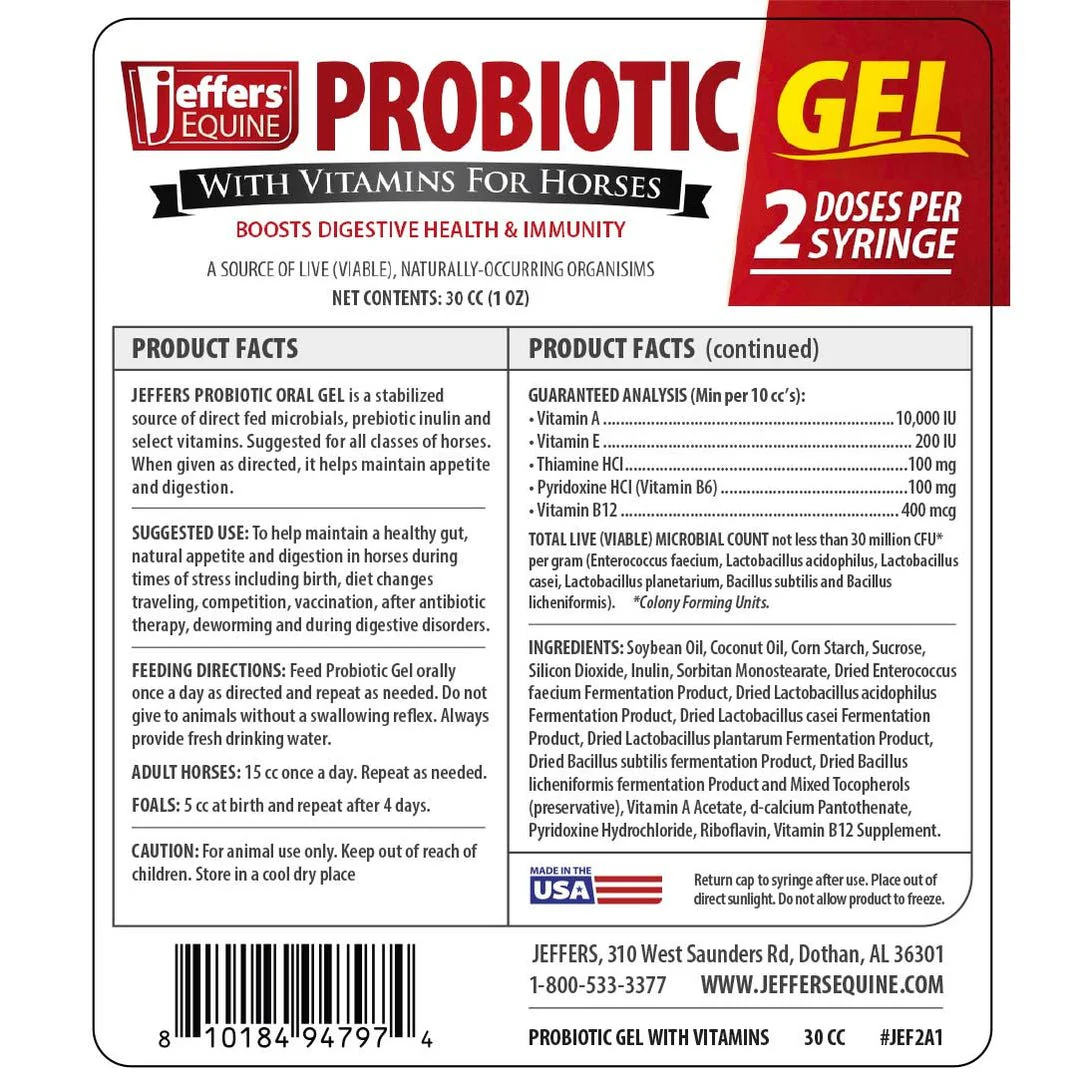 Jeffers IverPro 2 Pack Horse Dewormer Paste with Probiotic Gel, Ivermectin 1.87% Equine Parasite Control & Digestive Support - Image 10