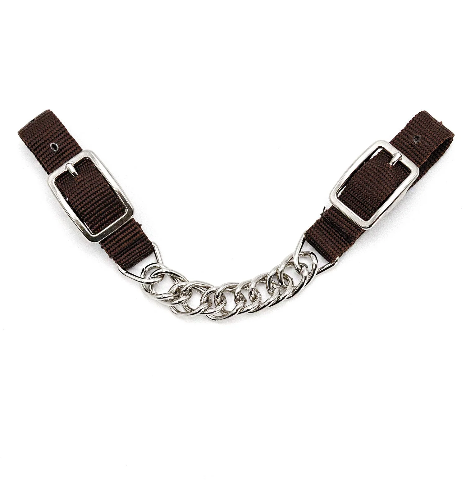 Jeffers Equine Nylon Curb Strap with Single Chain - Image 5