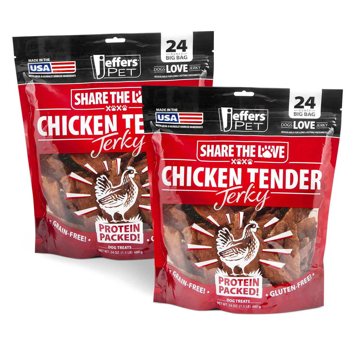 Jeffers Chicken Jerky Healthy Dog Treats, 24 oz - 100% Natural, Grain-free, Gluten-free, Made in USA - Image 11