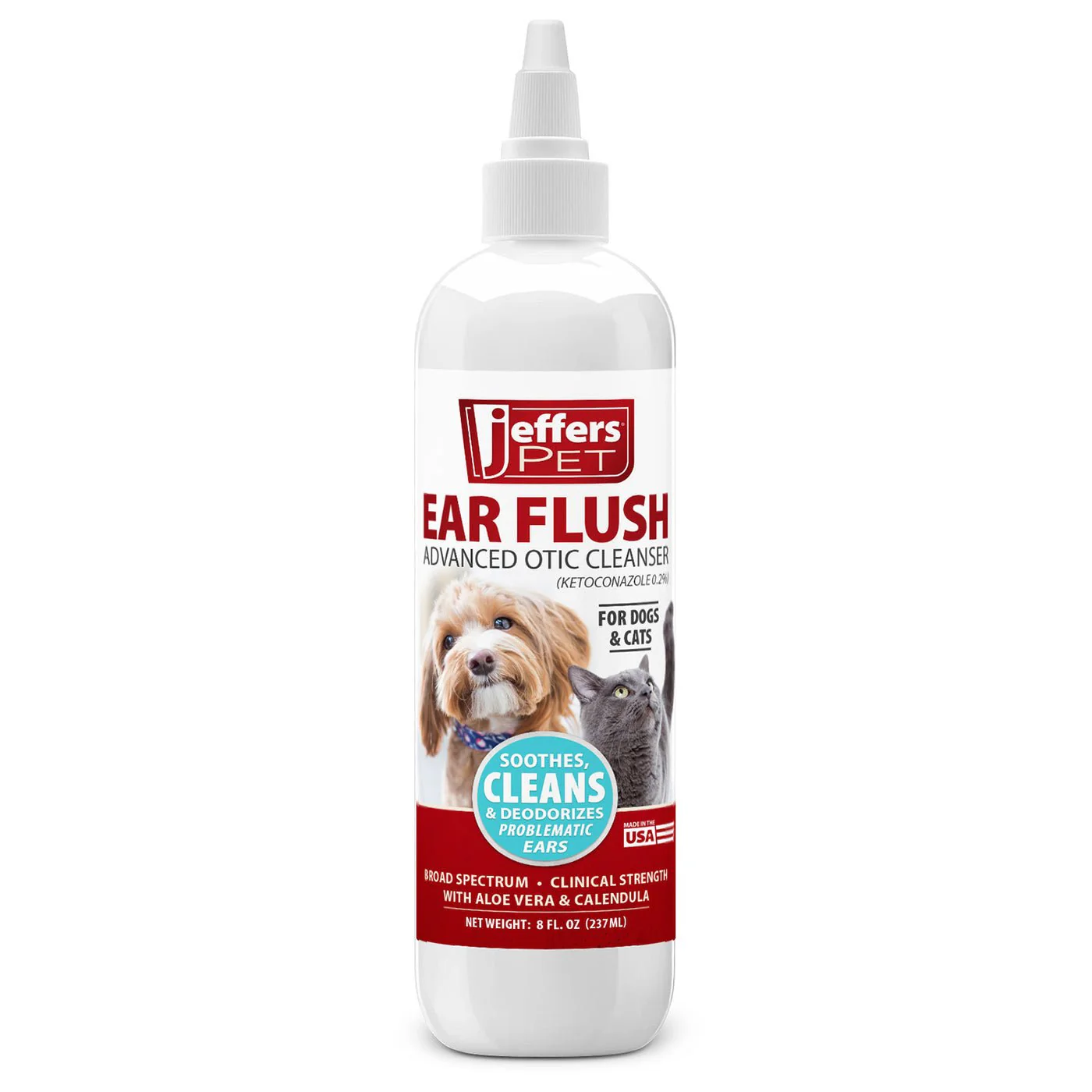 Jeffers Pet Ear Care Bundle, Ear Cleaner, Ear Drops & Ear Flush for Dogs & Cats, 3 Pack - Image 7