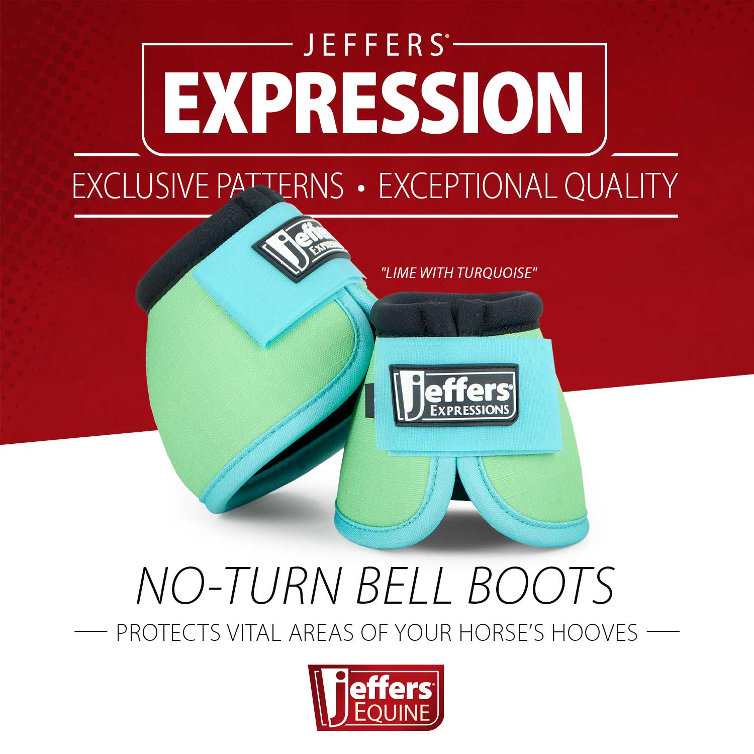 Jeffers Expression Neon No-Turn Bell Boots for Horses - Image 21