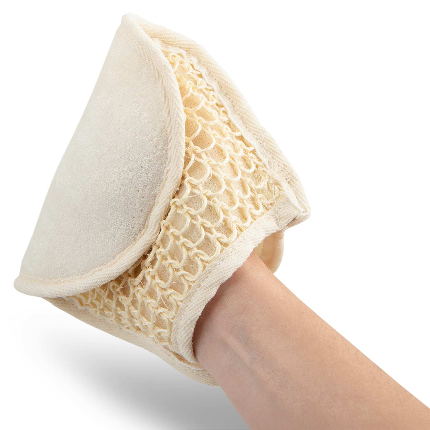 Jeffers Double-Sided Sisal/Microfiber Face Grooming Mitt for Horses - Image 2