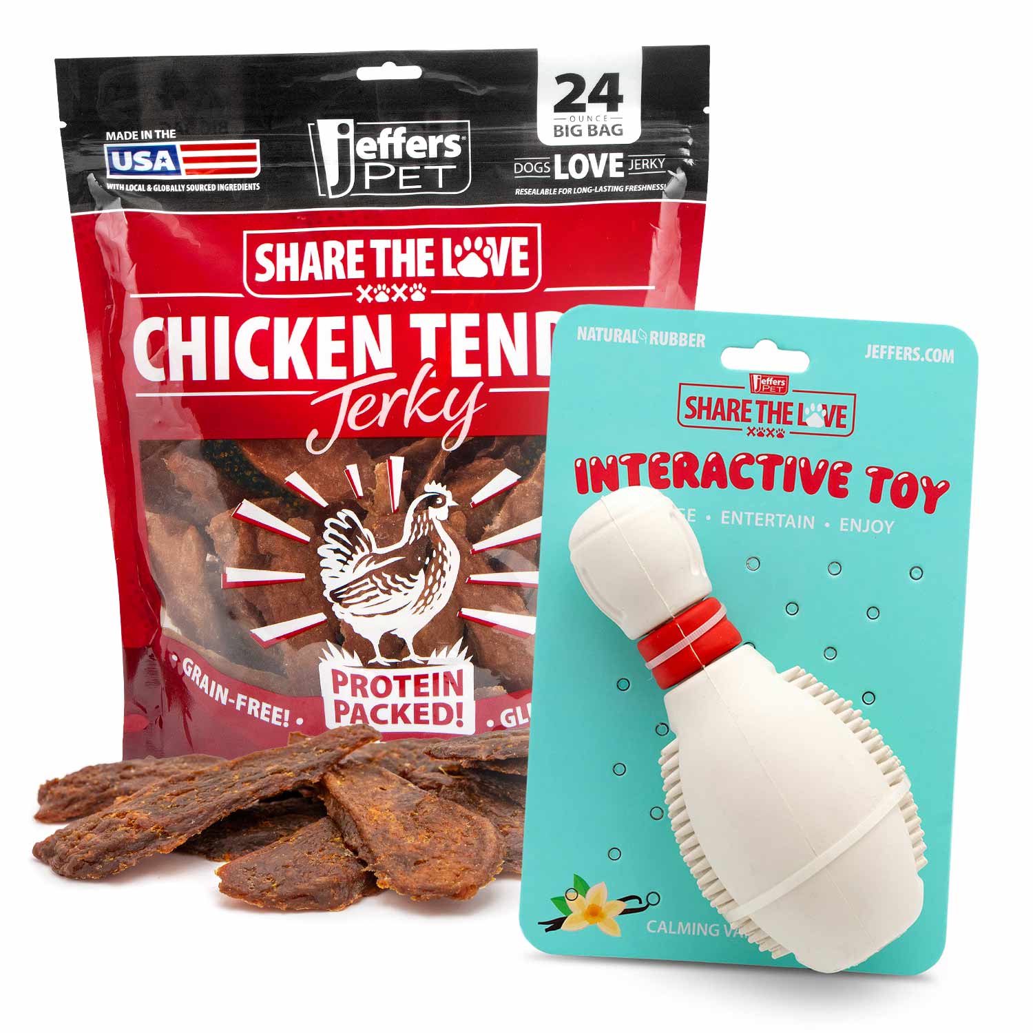 Jeffers Stuffable Dog Chew Toys with Chicken Breast Jerky Treats Kit - Image 6