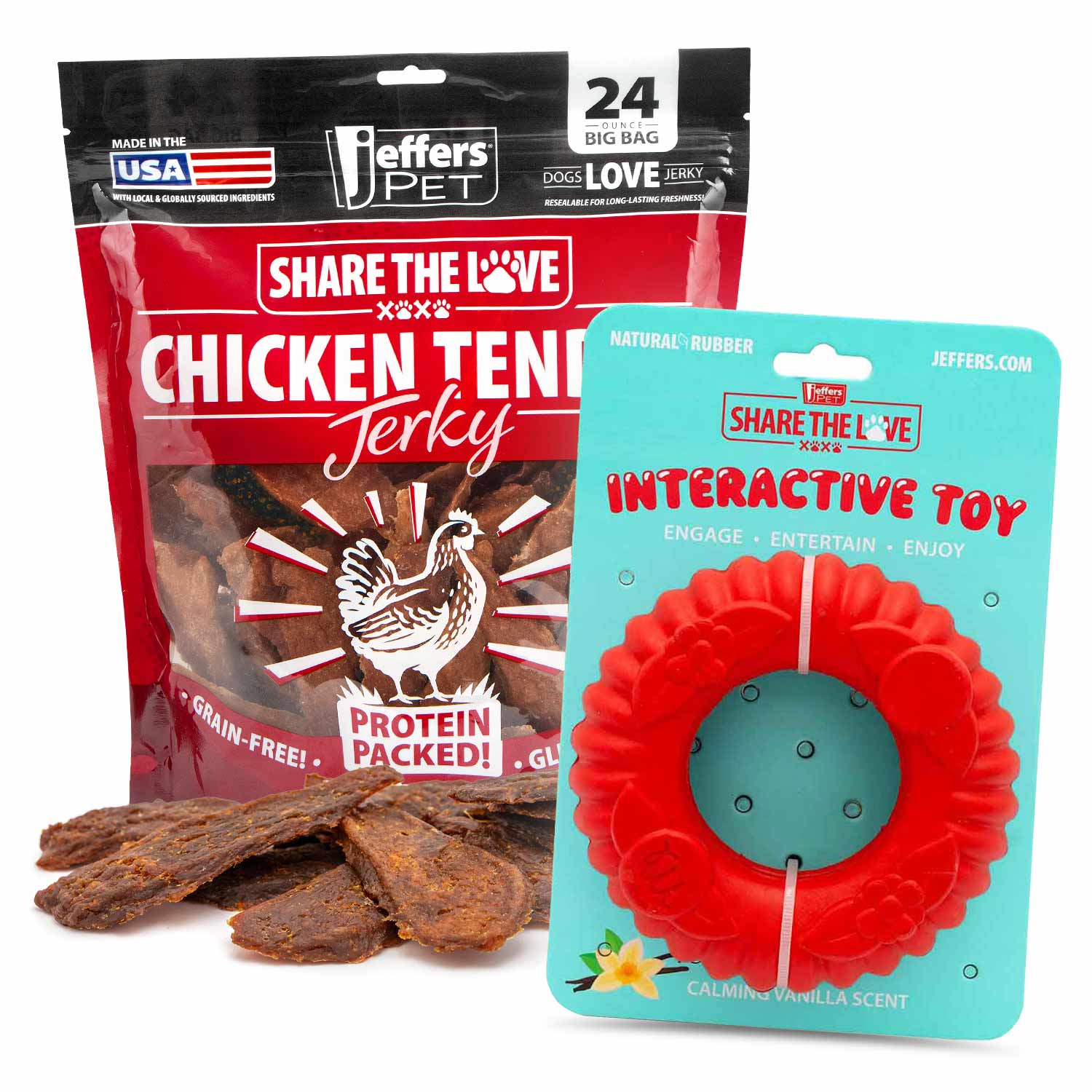 Jeffers Stuffable Dog Chew Toys with Chicken Breast Jerky Treats Kit - Image 9