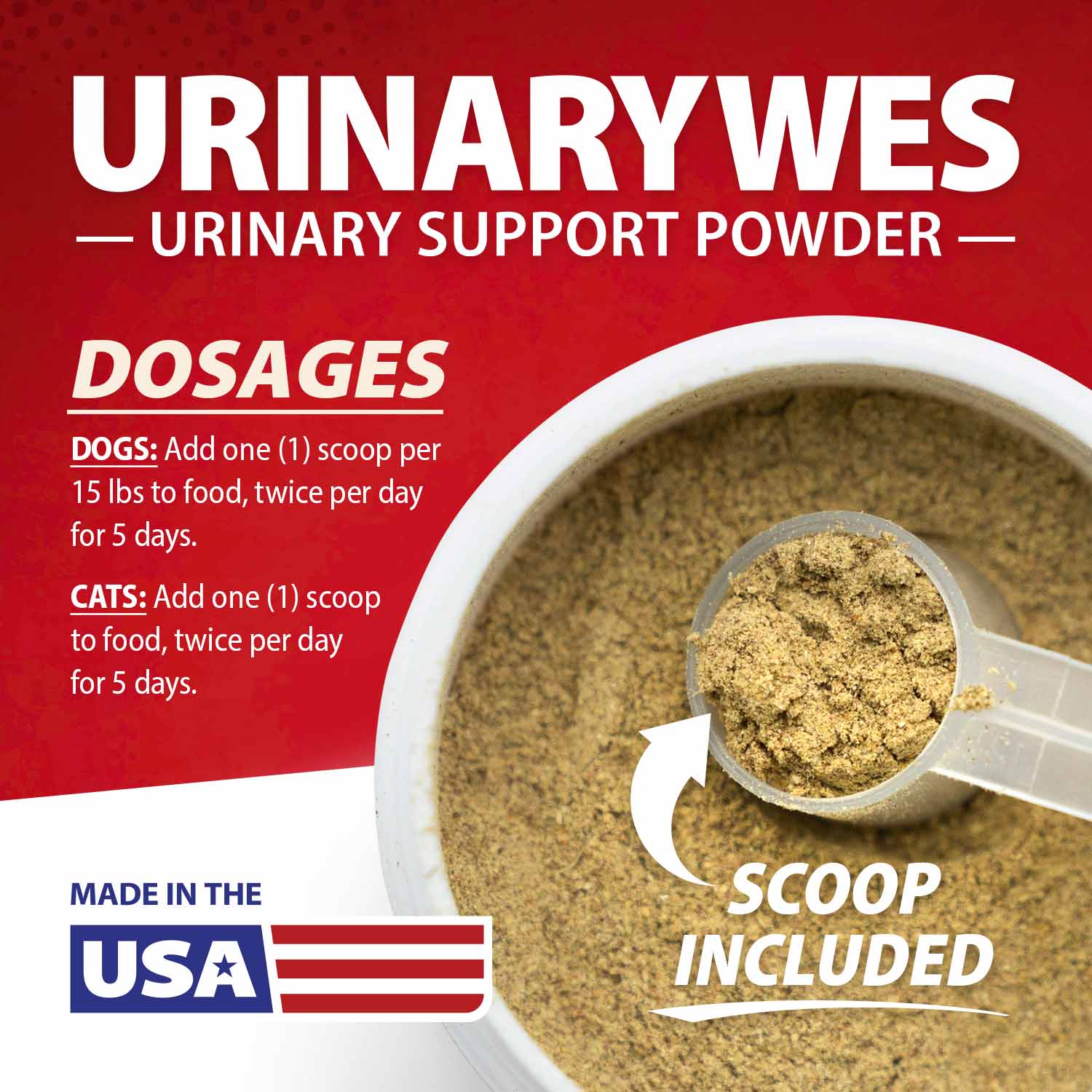 Jeffers UrinaryWes Urinary Support Powder with D-Mannose for Dogs & Cats - Image 5