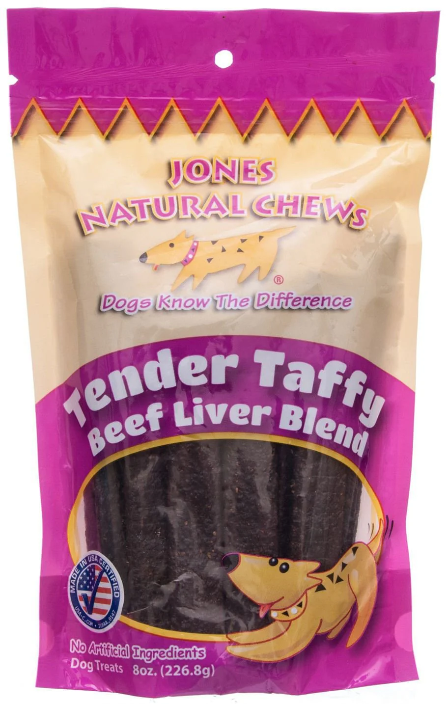 Jones Natural Chews Tender Taffy Blend Dog Treats