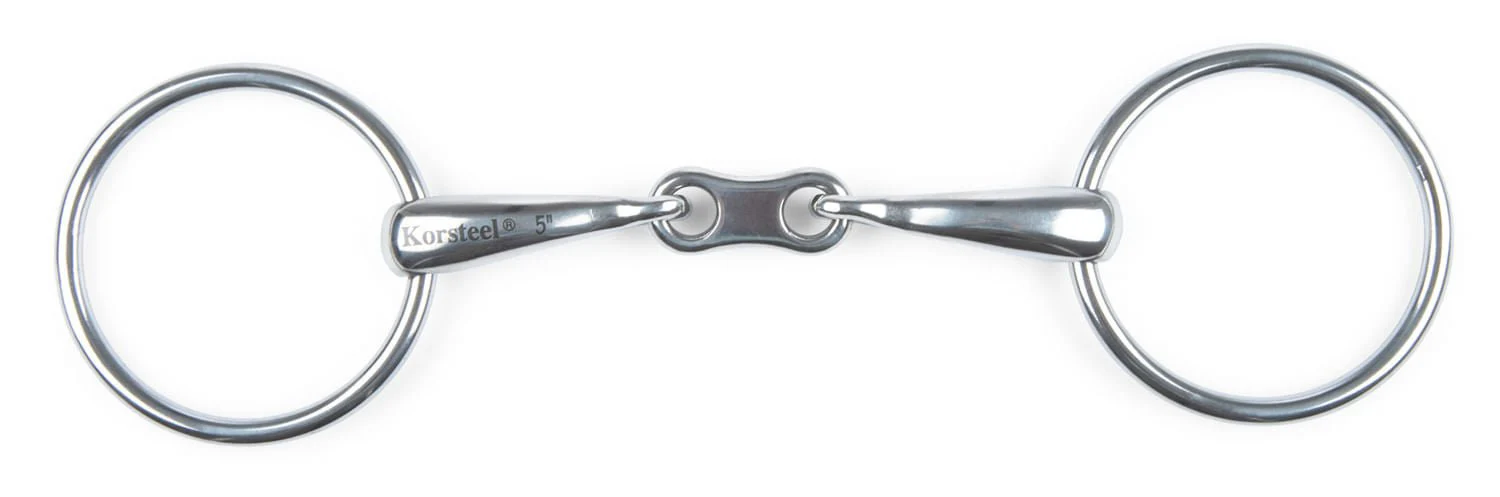 JP Korsteel French Link Loose Ring Snaffle Bit