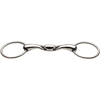 JP Korsteel Stainless Steel Oval Link Loose Ring Snaffle Bit - Image 7