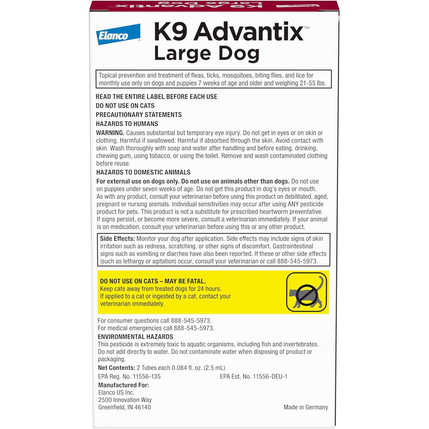K9 Advantix Topical Flea Treatment for Dogs, 2 Pack - Image 2