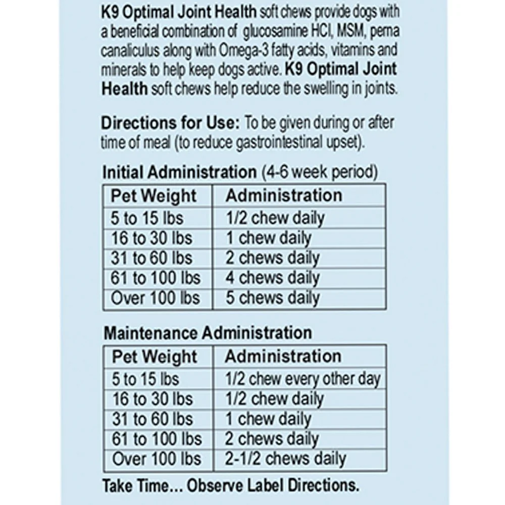 K9 Optimal Joint Health Soft Chew - Image 8