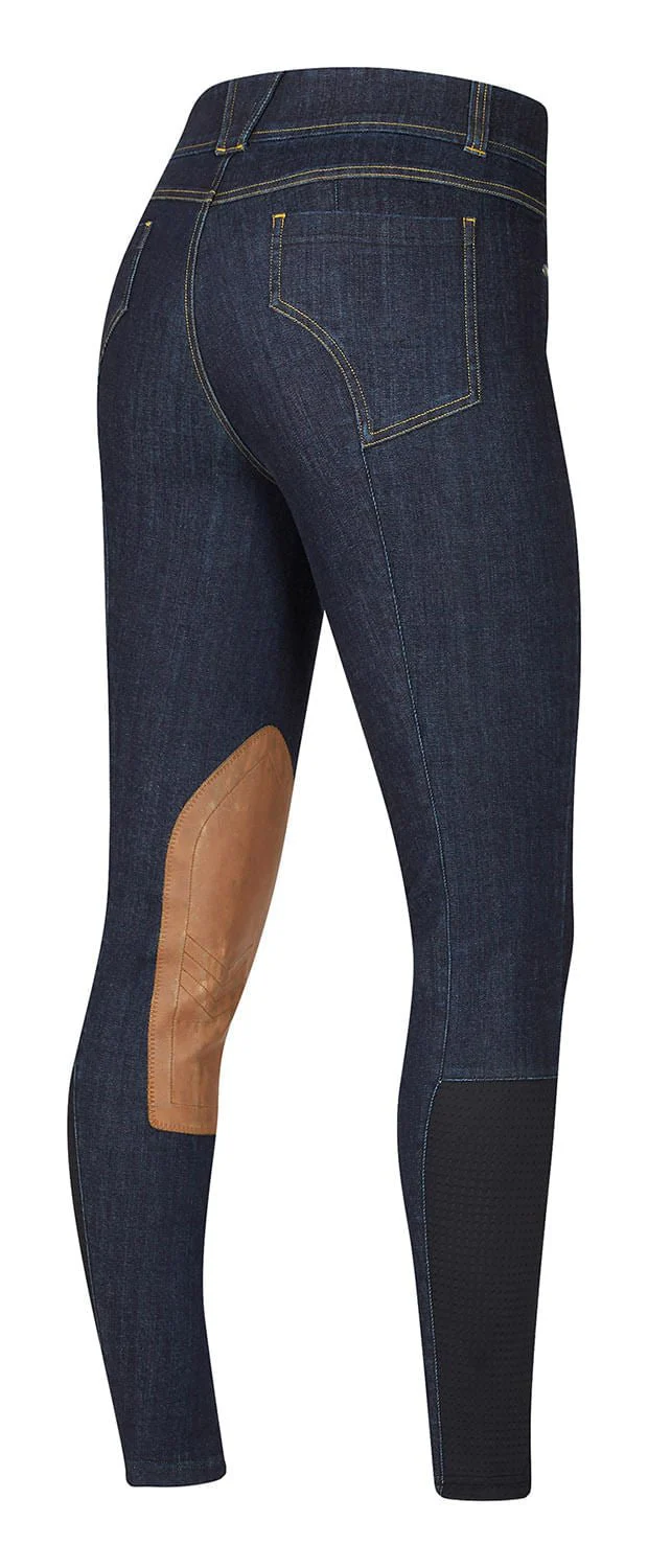 Kerrits Women's Stretch Denim Knee Patch Riding Breeches - Image 2