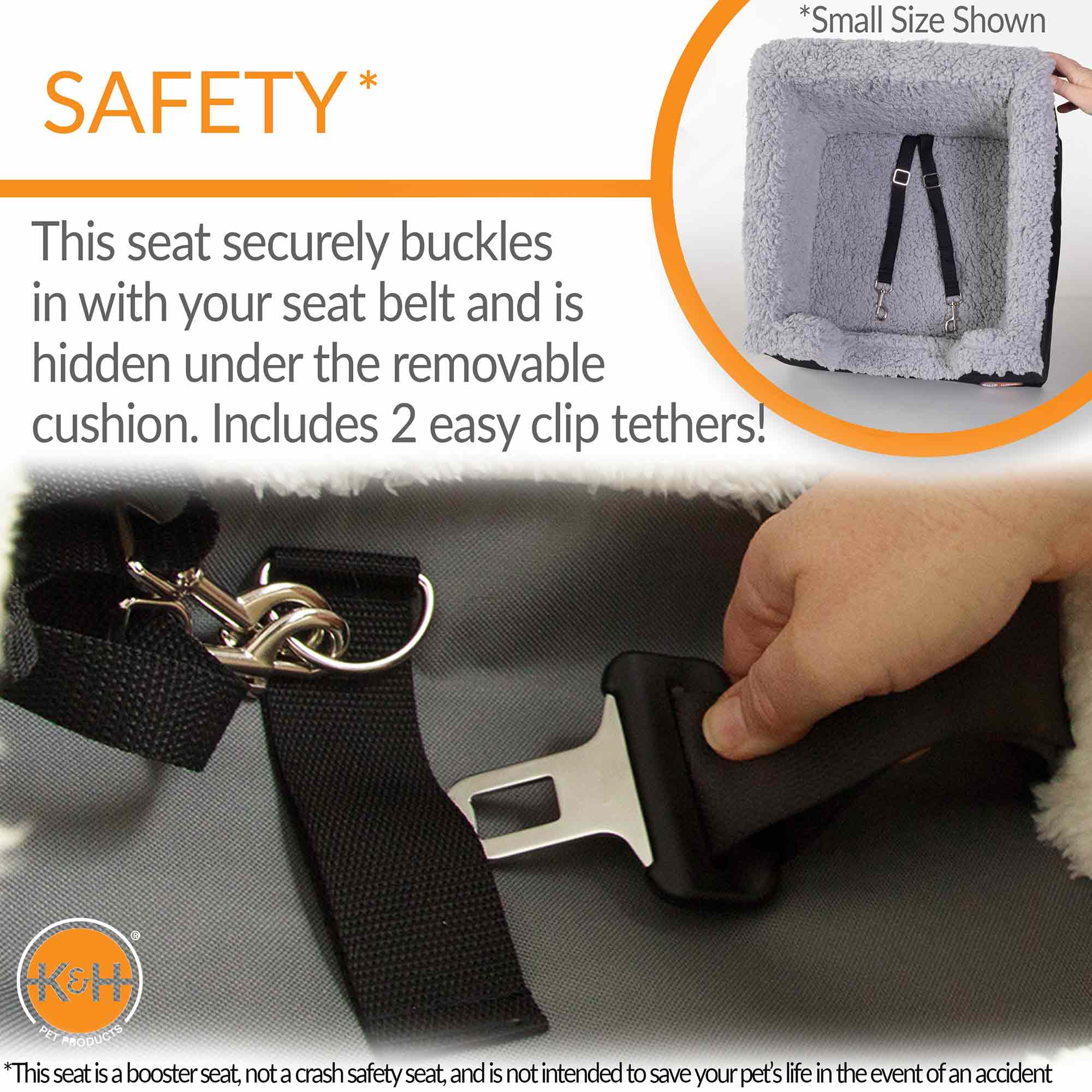 K&H Pet Products Bucket Booster Pet Seat, Rectangle, Knockdown - Image 5